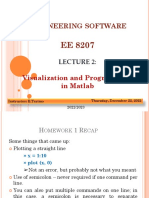 Lecture 2 - Visualization and Programming in Matlab