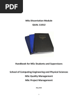 MSC Dissertation Module QUAL11012 May 2023