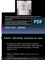 Hemijski Zakoni Prezenatacija