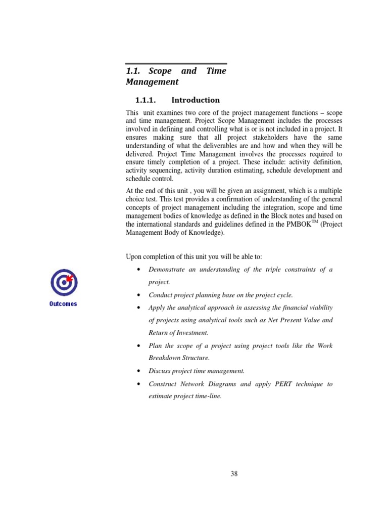 5598 - Unit02 - Text - Scope and Time Management | PDF | Project ...