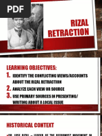 Rizal Retraction