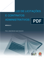 A Nova Lei de Licitações e Contratos Administrativos