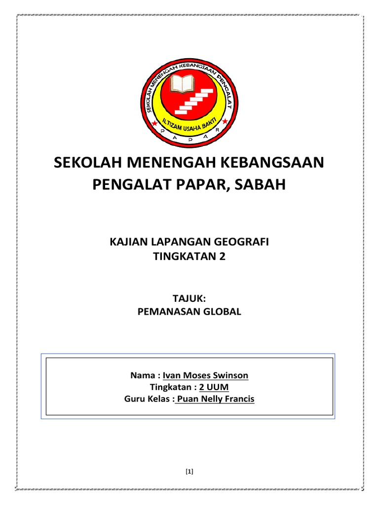 Kajian Lapangan Geografi Tingkatan 2 Pdf