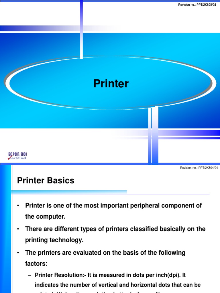 Printer Basics for Tech Enthusiasts | PDF