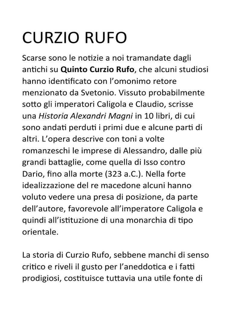 Curzio | PDF