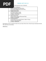 Book List 2024 25 I To Xii | PDF | Textbook