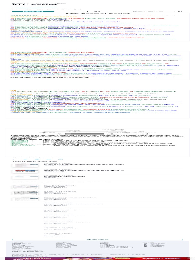 ATC Script PDF Visual Flight Rules Air Traffic Control PDF