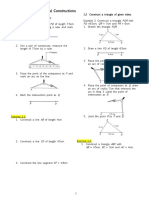 Geometry Construction Exam Questions | PDF | Circle | Triangle
