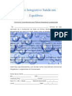 TERMOS DE CONSENTIMENTO PARA PROCEDIMENTOS INTEGRATIVOS COMPLEMENTAR E ESTÉTICO (Salvo Automaticamente)