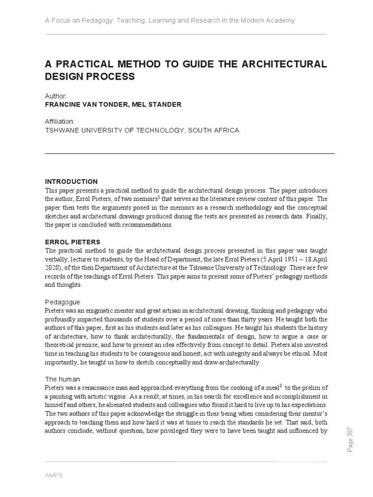 Architectural Design Process | Download Free PDF | Pedagogy | Creativity