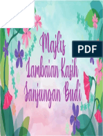 Banner Majlis Sanjungan Budi Lambaian Kasih