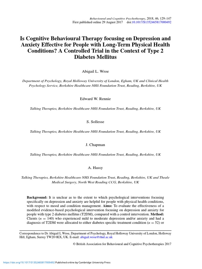 Long Term Physical Health Conditions Definition