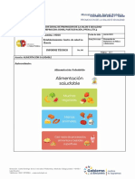 Actividad Alimentación Saludable