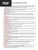 MATLAB Source Codes