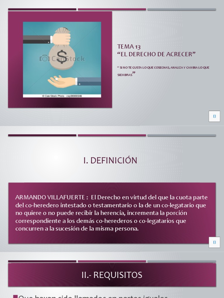TEMA 13 El Derecho de Acrecer PDF