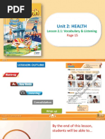 Unit 2 Lesson 2.1 Vocab & Listening