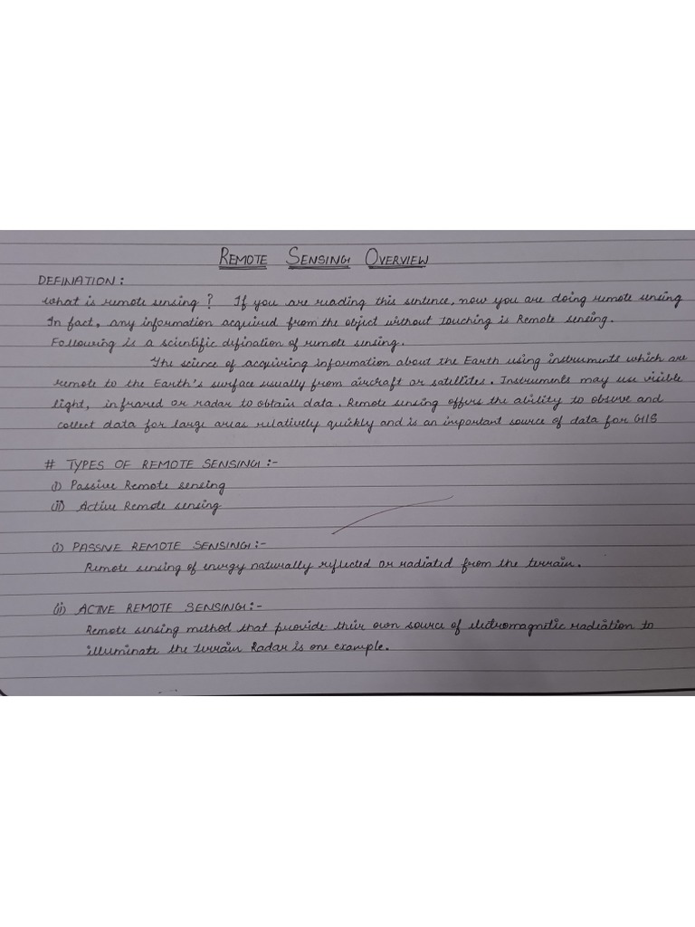 Remote Sensing | PDF