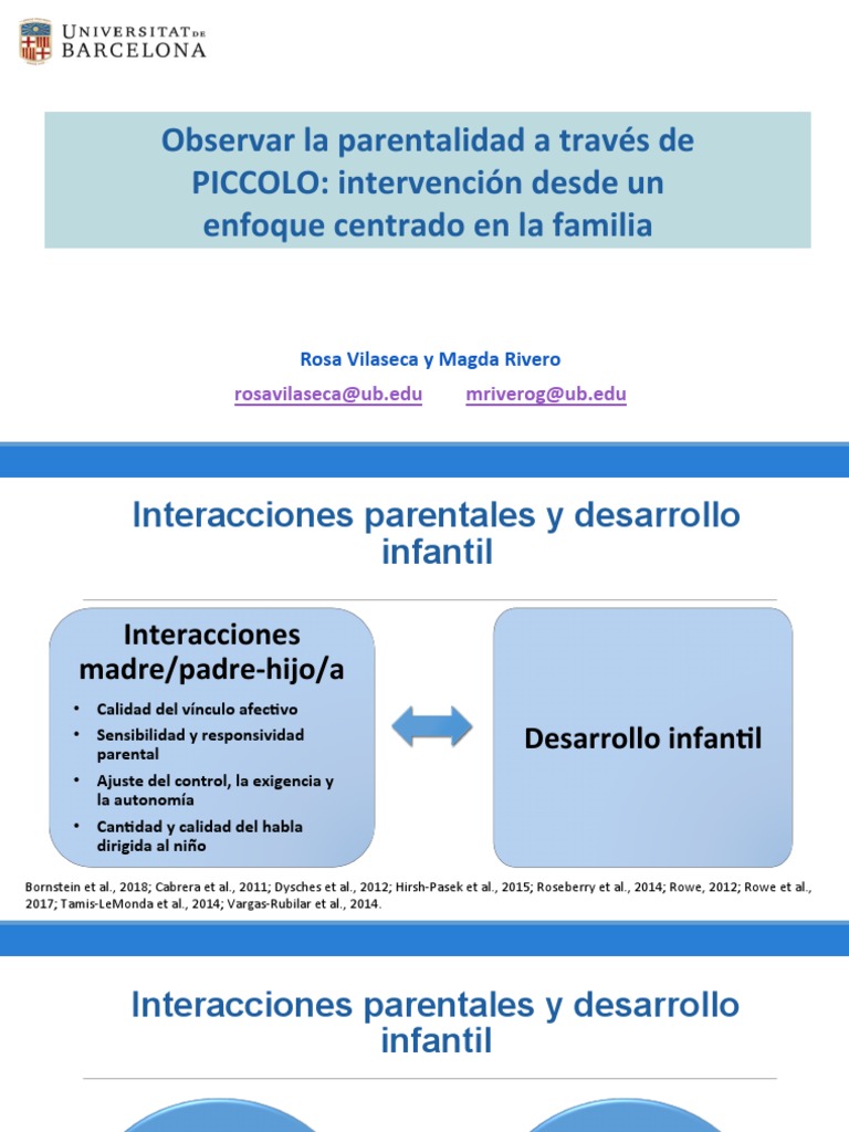 Observar La Parentalidad A Través de PICCOLO | PDF | Comportamiento