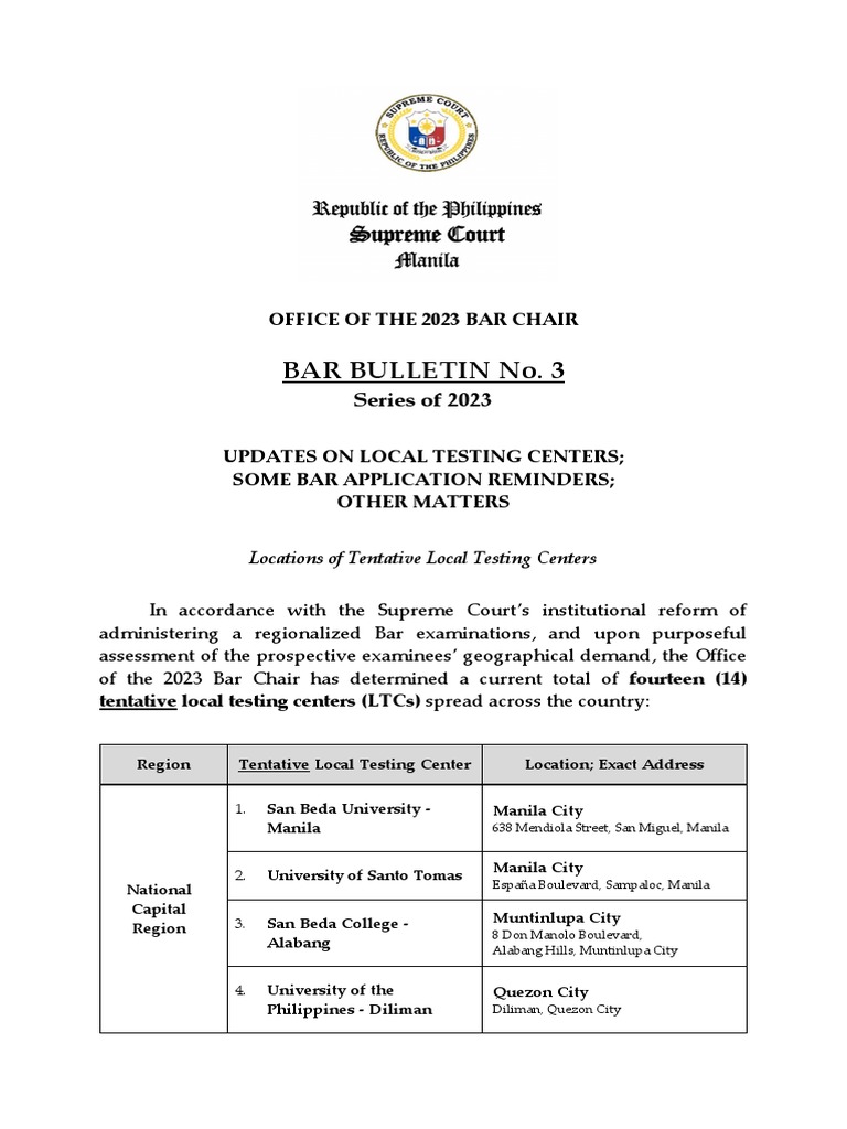 Bar Bulletin No. 3 2023 PDF