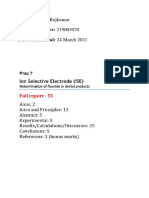 Chem340 Practical 7 100%