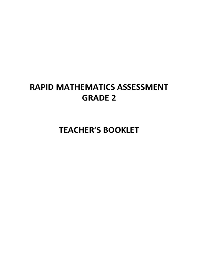 RMA - Grade 2 - SB - Teacher - S Booklet - 13 June 2023 - v1 | PDF