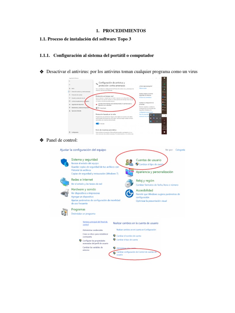 Procedimiento instalaci n software topo 3 pdf