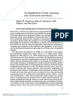 The Social Amplification of Risk Assessing Fifteen Years of Rese