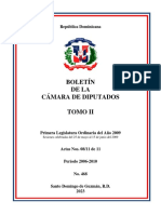 Primera Legislatura Ordinaria Del Año 2009 Tomo II