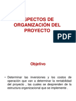 Aspectos de Organización Del Proyecto