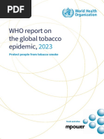 WHO - 2023 Tobacco Report