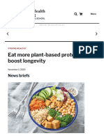 Eat More Plant-Based Proteins To Boost Longevity - Harvard Health