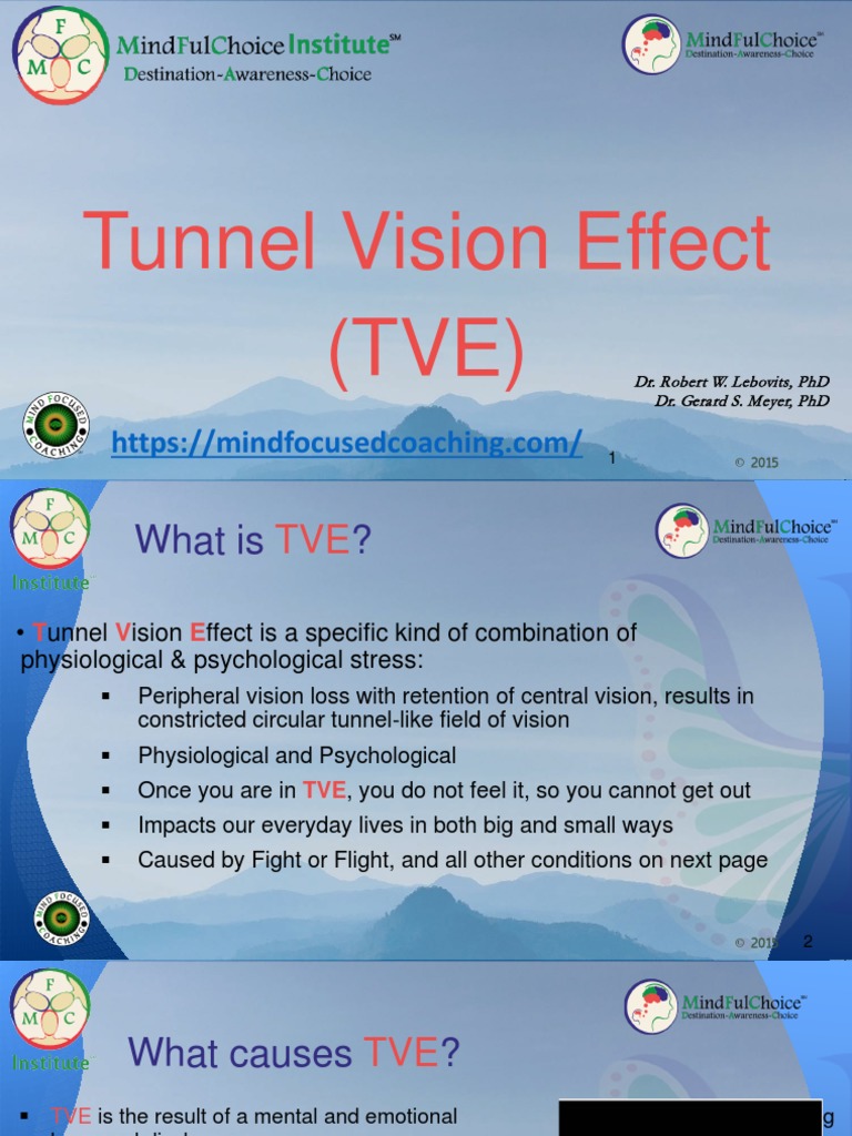 Tunnel Vision Effect , Understanding Tunnel Vision and Peripheral ...