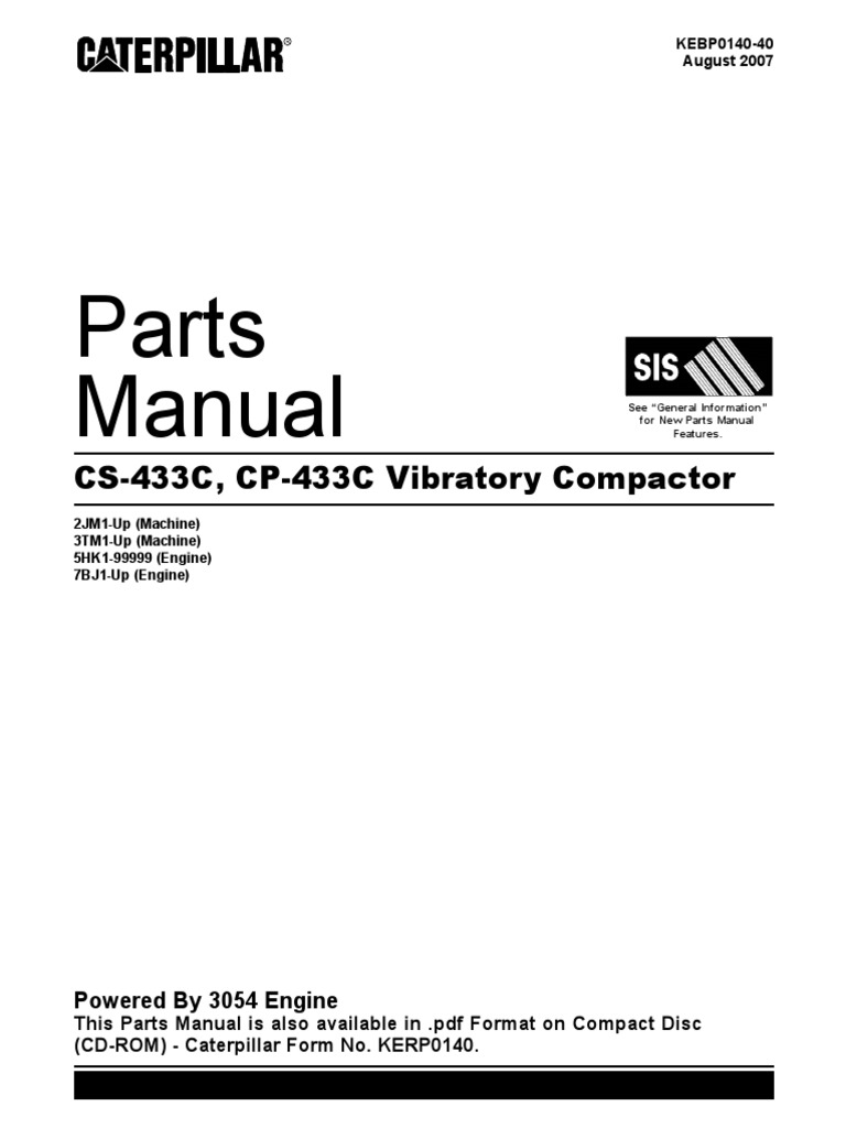 117 - Manual Parts Cat CP433C | PDF | Disco compacto