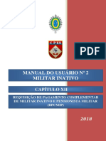 Cap 12. Requisição de Pagamento Complementar de Militar Inativo e Pensionista Militar (RPCMIP)