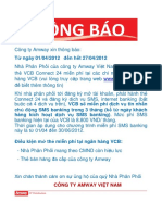 Thong Bao Phat Hanh The ATM VCB Mien Phi Cho NPP Tai VCB