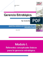 SESIÓN 1 Maestría Gerencia de Personas de Gerencia Estratágica. 