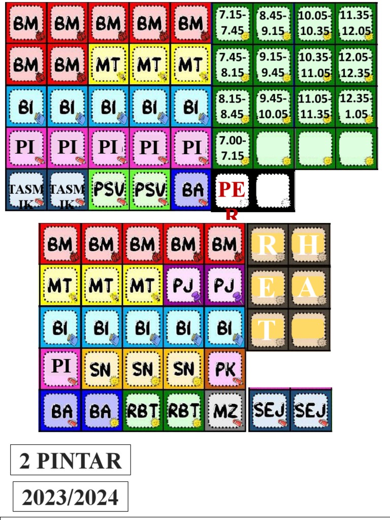 Jadual Waktu Kelas Pdf