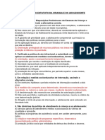 Atividade Sobre o Estatuto Da Criança e Do Adolescente