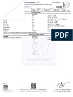 Hematologia Examen: Av. Tirso Salaverria Con Callejon Mi Cabaña Local Clínica La Guadalupe Nro S/N. Coro Edo. Falcón