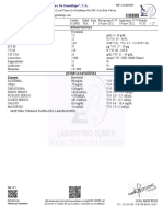 Hematologia Examen: Av. Tirso Salaverria Con Callejon Mi Cabaña Local Clínica La Guadalupe Nro S/N. Coro Edo. Falcón