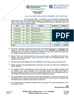 Subject: Declaration of Scores of The JOINT CSIR-UGC NET DECEMBER, 2022 - JUNE, 2023