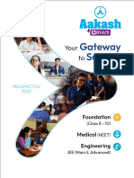 Aakash BYJUS Foundation Medical Engineering Prospectus English 2023