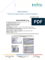 Alerta Sanitaria - 157-2023 - EXELON PARCHES 18 MG