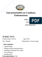 Case 37 On Candiasis, Endometriosis