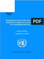 Manual Del Personal Sobre Las Labores de Inteligencia, Vigilancia y Reconocimiento en El Mantenimiento de La Paz