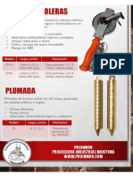 Cintas Petroleras 15 y 20 MTS y Plomada de 20 Oz - Proinmar