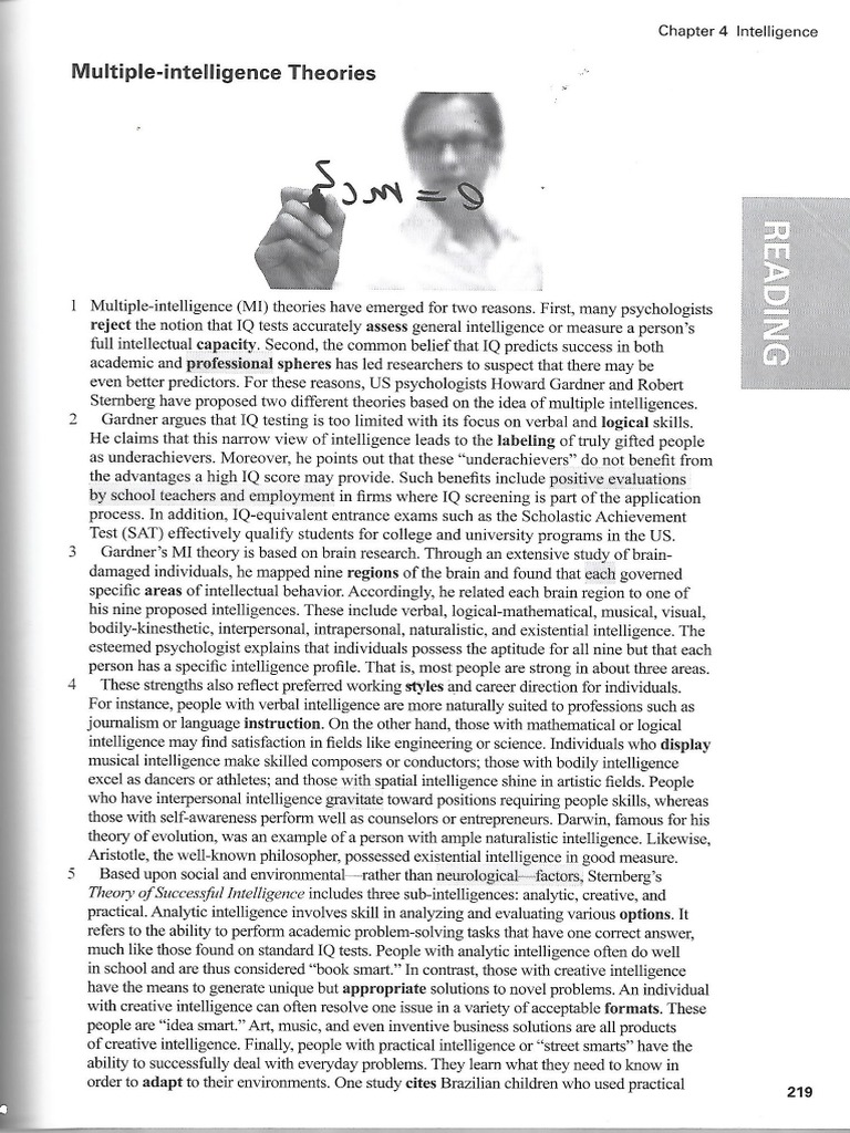 Multiple Intelligence Theories | PDF
