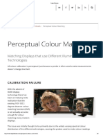 Light Illusion Perceptual Color Matching