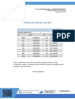 Notas Pendentes de Selo Aluminort