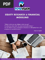 Equity Research Financial Modeling